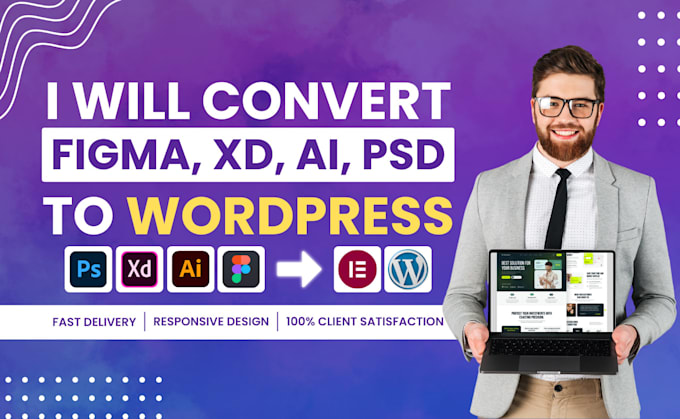 Gig Preview - Convert figma to wordpress, figma to elementor pro psd, xd to wordpress