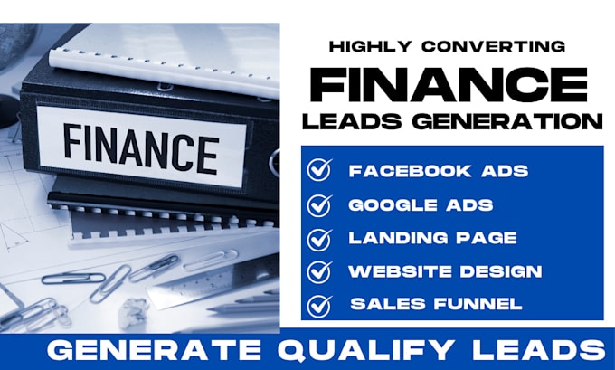 Gig Preview - Generate finance website financial advisor leads financial leads