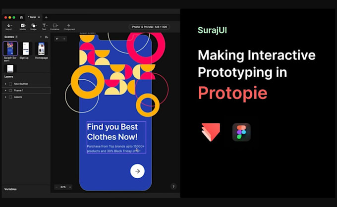 Gig Preview - Interactive prototype in figma, after effects, protopie, UX design prototyping