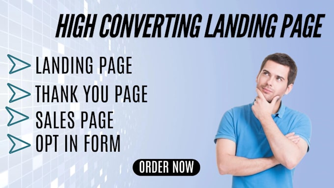 Gig Preview - Design redesign landing page sales page opt in form on any CRM platform