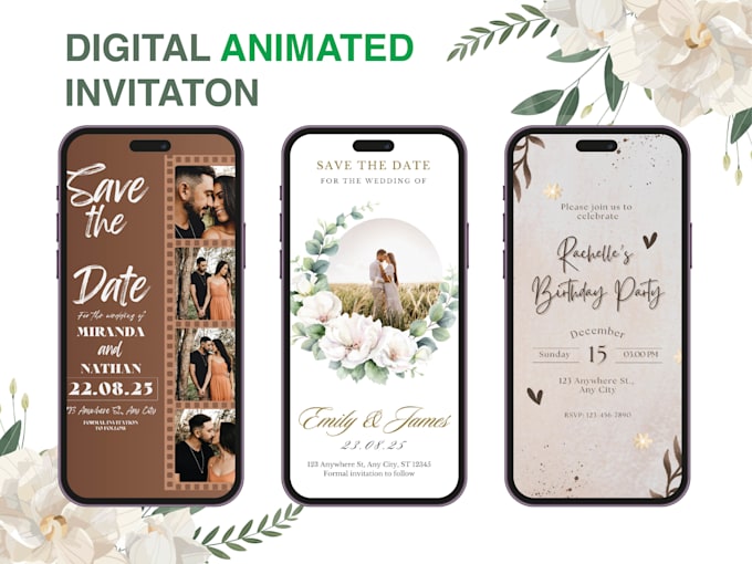 Gig Preview - Design animated digital video invitations for your festival