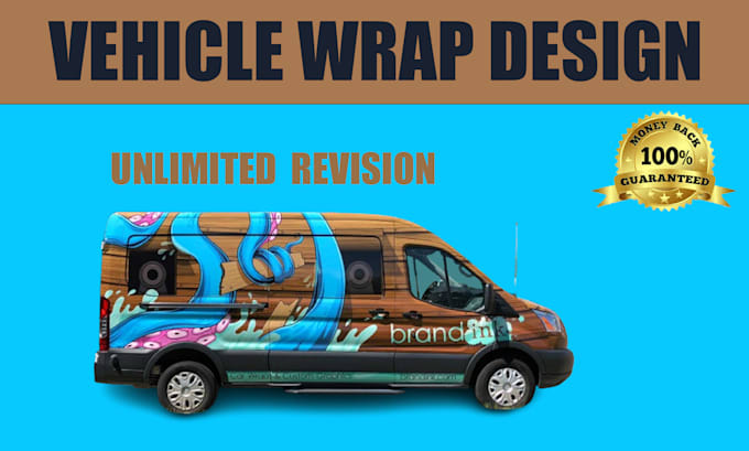 Gig Preview - Create awesome car, van, vehicle wrap design and vehicle stickers, truck wrap