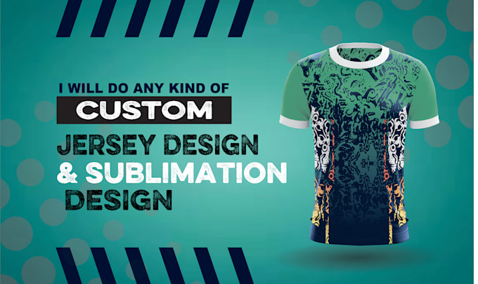 Gig Preview - Do custom sublimation sports and esports jersey design