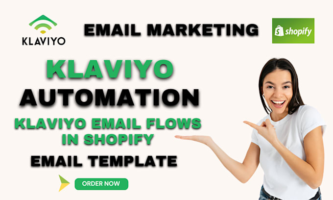 Gig Preview - Set klaviyo email marketing for your shopify store klaviyo flows automation