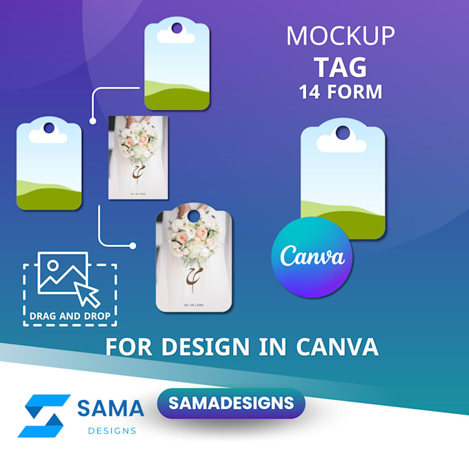 Bestseller - make a wonderful tag template to use in canva