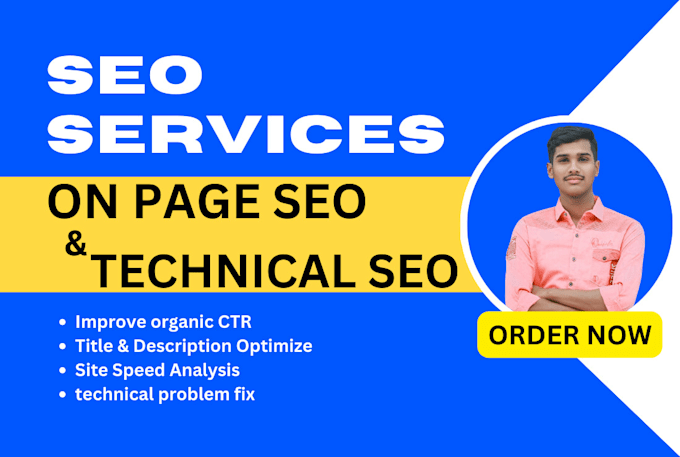 Gig Preview - Do on page SEO and technical optimization services for website ranking