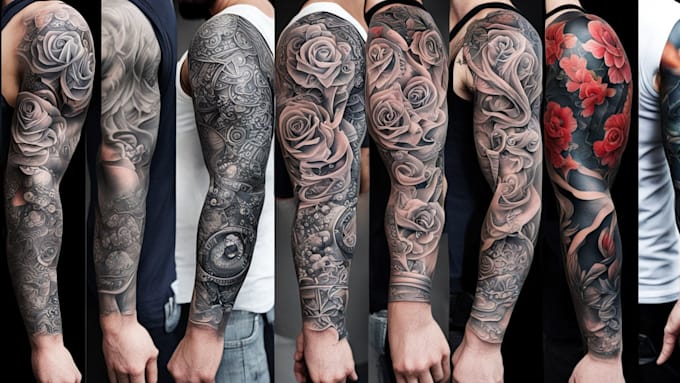 Gig Preview - Create custom tattoo design,  tattoo sleeve