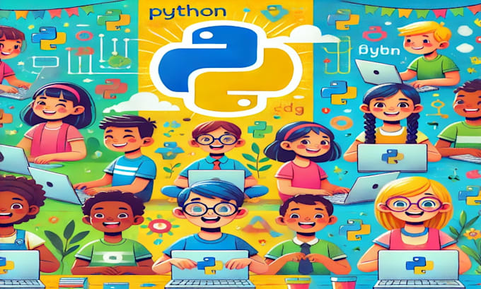 Gig Preview - Teach python to kids, fun, beginner lessons from scratch