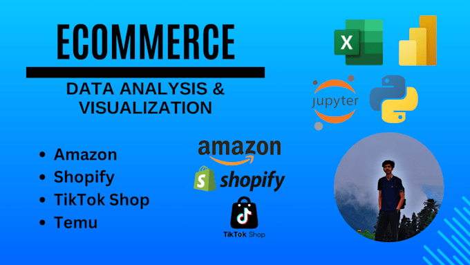 Gig Preview - Do ecommerce data analysis and visualization with python,excel,powerbi dashboard