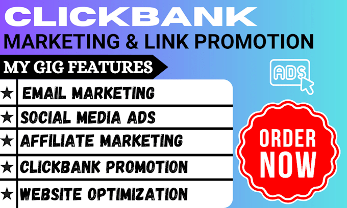 Gig Preview - Boost afiliate marketing, link promotion, clickbank afiliate and click promotion