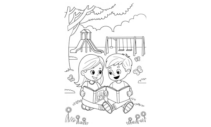 Gig Preview - Draw fun and engaging coloring book pages, clip art, and illustrations