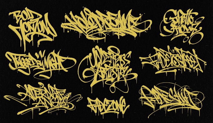 Gig Preview - Design unique handstyle graffiti tag logo