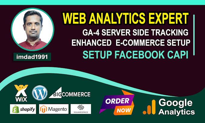 Gig Preview - Fix ga4 server side tracking, ga4 ecommerce tracking, meta pixel facebook capi