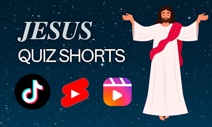 Gig Preview - Make jesus bible quiz videos for youtube shorts and tiktok