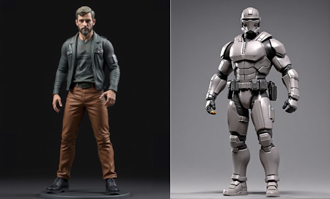 Bestseller - do 3d action figure, articulated figure,3d miniature, 3d model, for 3d printing