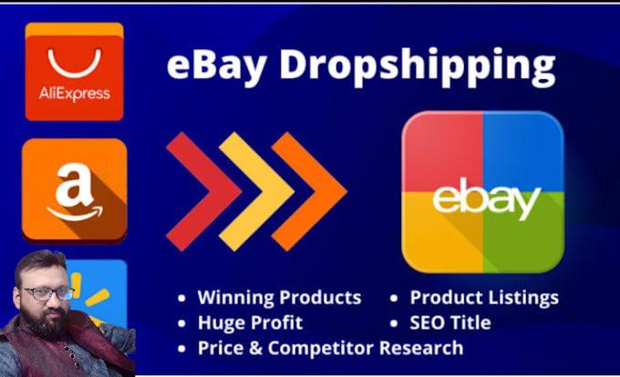 Gig Preview - Do amazon to ebay dropshipping top listings