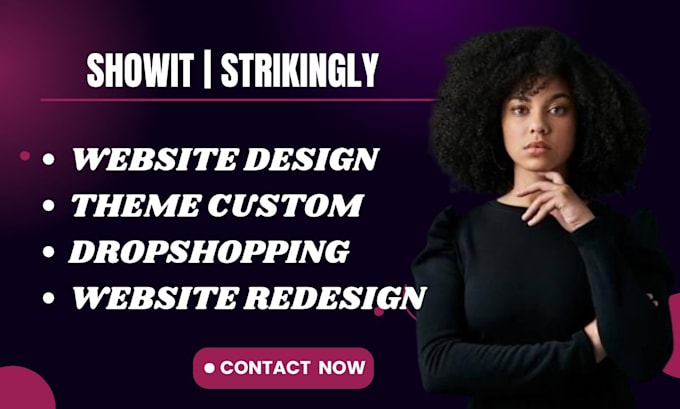 Gig Preview - Showit website design strikingly website design showit website redesign