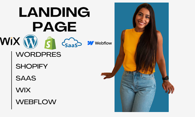 Gig Preview - Shopify landing page, product landing page, saas landing page, design homepage