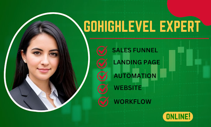 Bestseller - build gohighlevel sales funnel, go high level landing page, ghl website expert