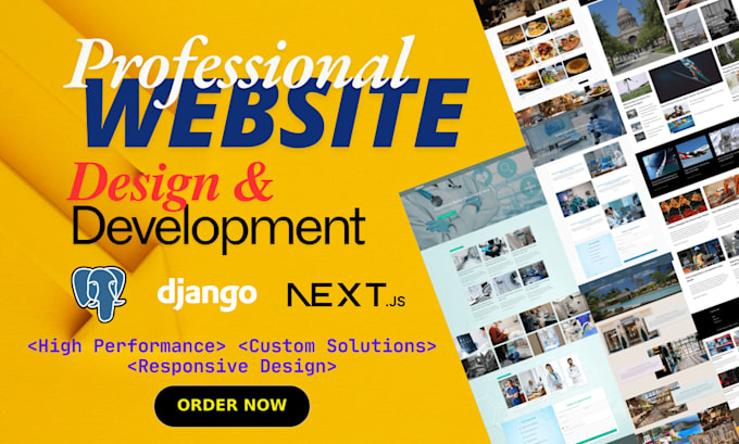 Gig Preview - Web programming, full stack developer with django, next js