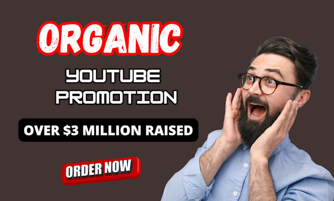 Gig Preview - Do organic youtube video promotion to real audience for engagement