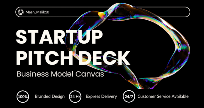 Gig Preview - Create an awesome startup pitch deck, business model canvas for fintech startup