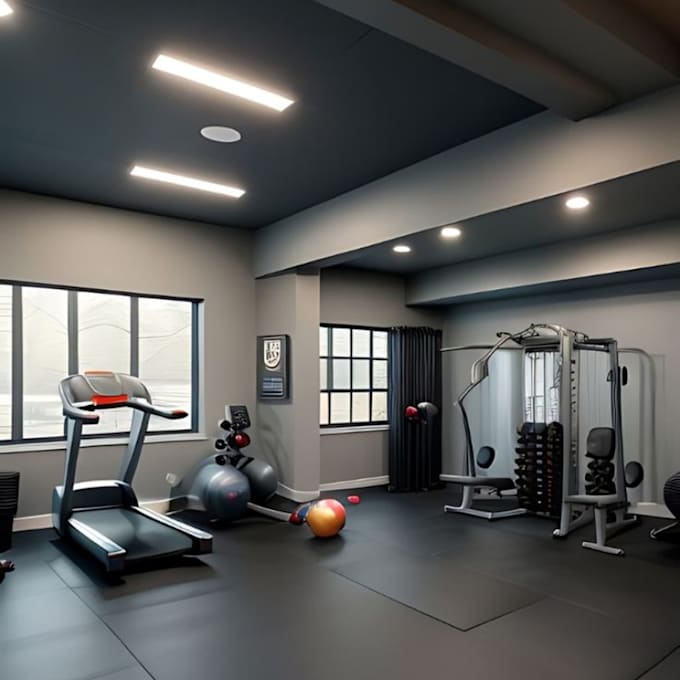 Bestseller - do 3d visualization for 3d gym basement, interior design, 3d lobby, hotel, spa