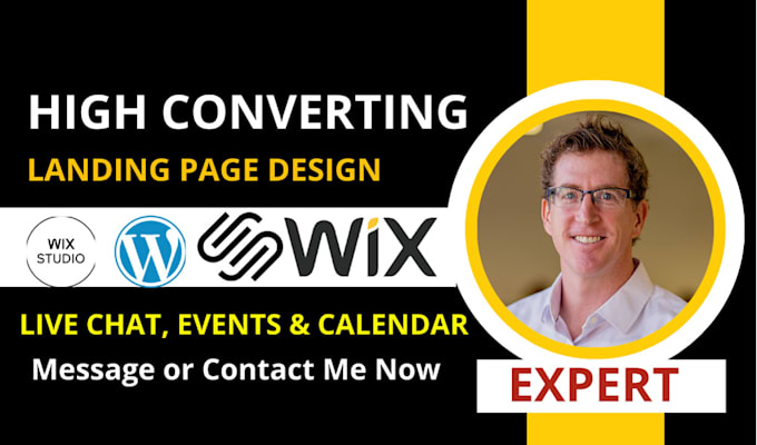 Gig Preview - Design result oriented wix landing page, wix website design wix seo to get sales