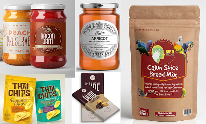 Gig Preview - Do food packaging,pouch design,mylar bag