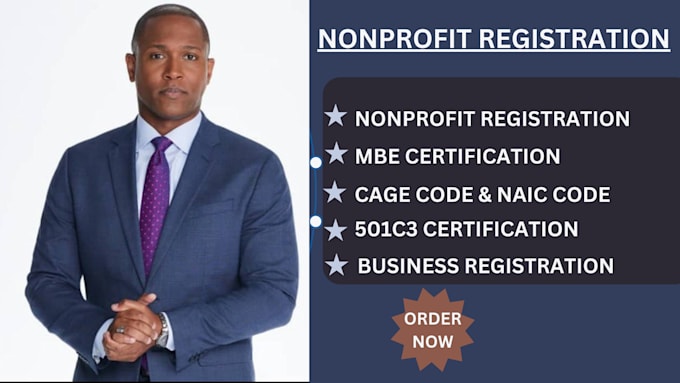 Gig Preview - Sam gov, non profit business registration, 501c3 mbe cage code uei ein mbe 8a