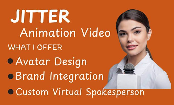 Gig Preview - Create jitter animation video ai design ai spokesperson