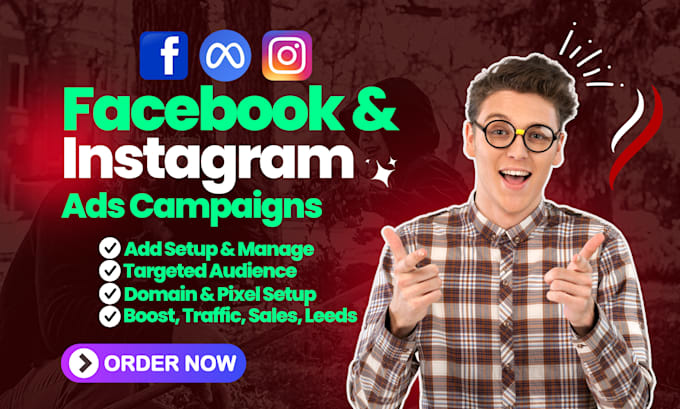 Gig Preview - Run facebook ad campaigns, instagram advertising, and manage meta ads manager