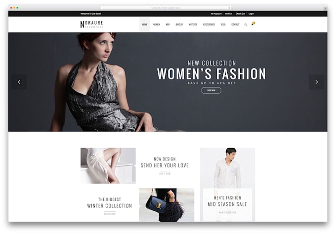 Gig Preview - Fashion and clothing shopify shoe handbag shopify store website design