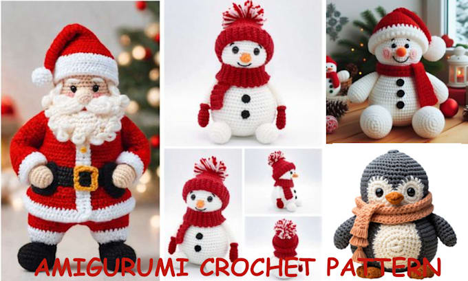 Gig Preview - Write christmas crochet pattern for etsy amigurumi crochet pattern christmas