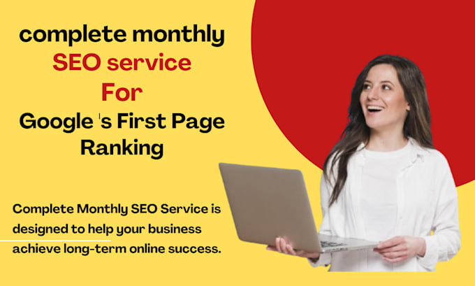 Gig Preview - Complete monthly SEO service for google ranking