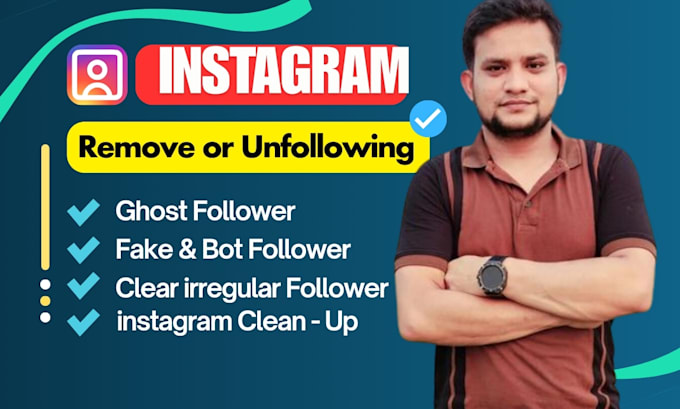 Bestseller - safely remove instagram twitter ghost, bot inactive followers clean up accout