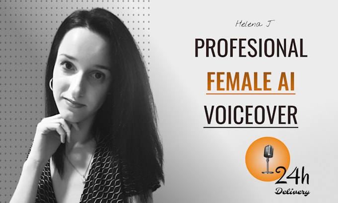 Gig Preview - Record professional american english female voice over with ai in 24h