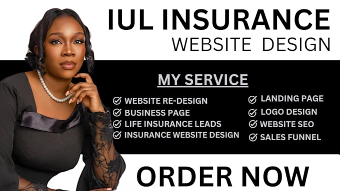 Gig Preview - Life insurance webiste iul insurance website insurance leads iul  insurance lead