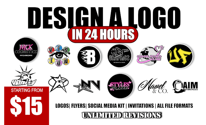 Gig Preview - Create a logo for you within 24 hours