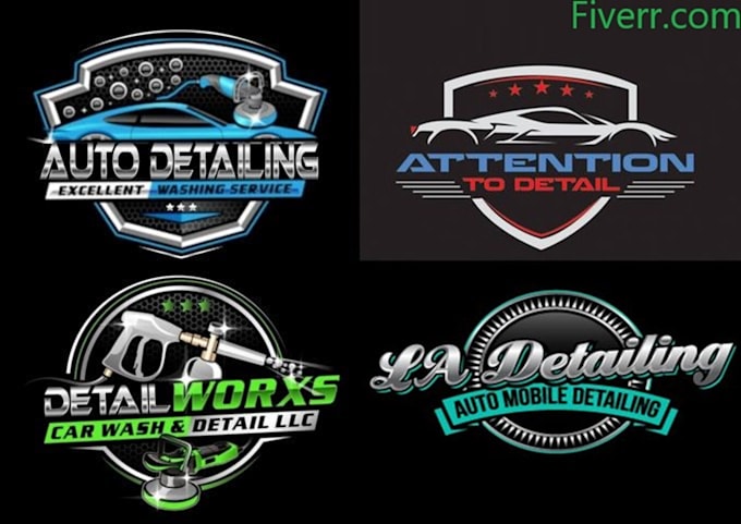 Gig Preview - Do design car wash auto detailing, automotive and car logo