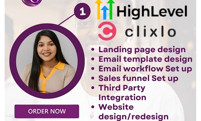 Gig Preview - Build gohighlevel landing page, sales funnel, lead generation funnel, automation