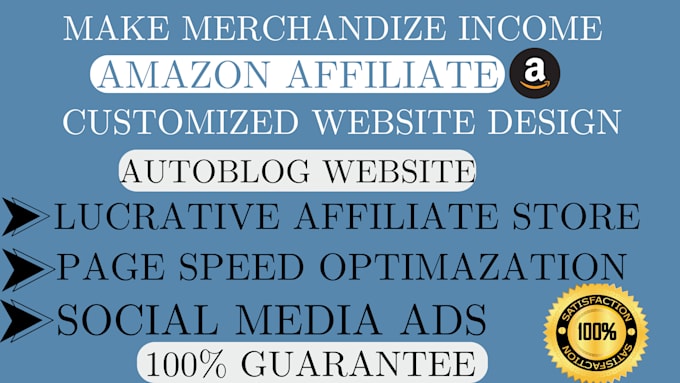 Gig Preview - Boost your income with  amazon affiliate marketing strategies