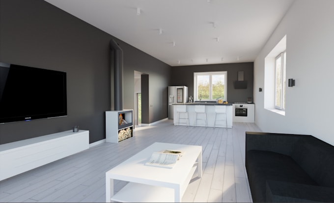 Gig Preview - Retough house interior,virtual staging,scanvadian kitchen,corana render,3ds max