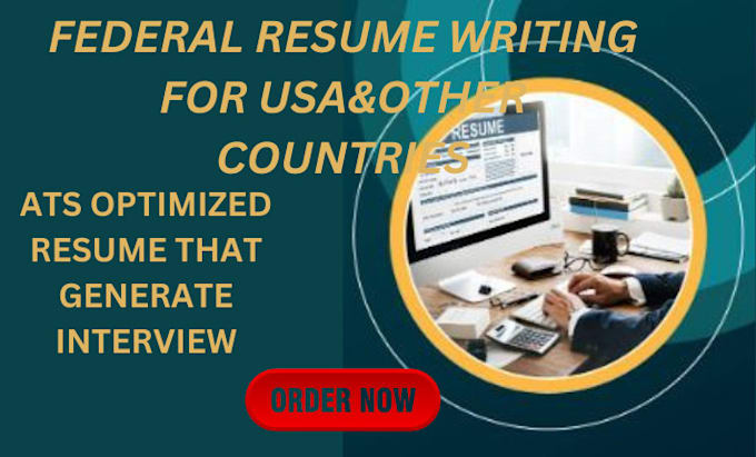 Gig Preview - Craft a professional federal resume government executive resume USA job