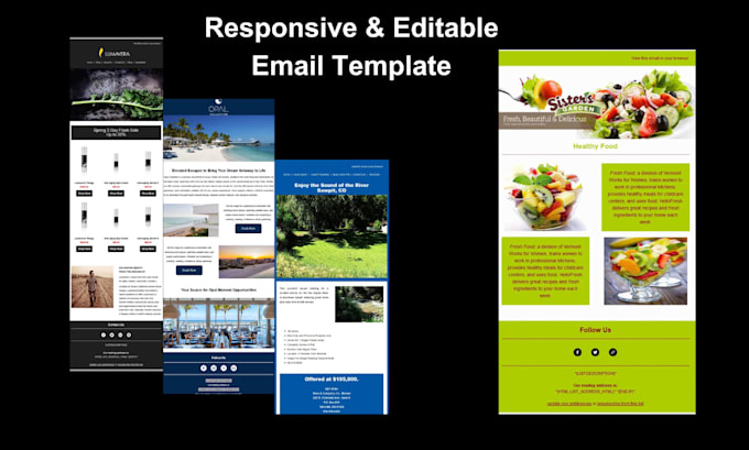 Gig Preview - Design responsive mailchimp, klaviyo email template