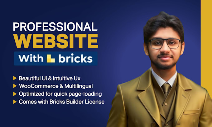 Gig Preview - Design, redesign, build, duplicate, or clone wordpress site with bricks builder