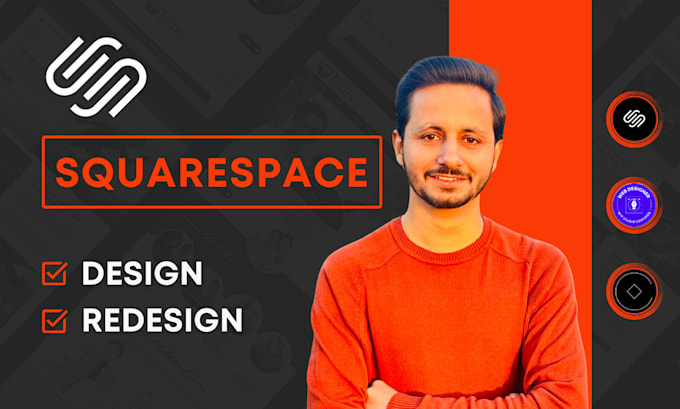 Gig Preview - Design or redesign a beautiful squarespace website