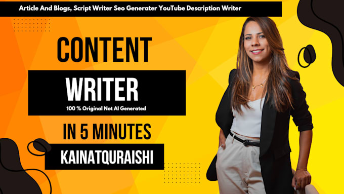 Gig Preview - Expert content writer and blog article special SEO optimized