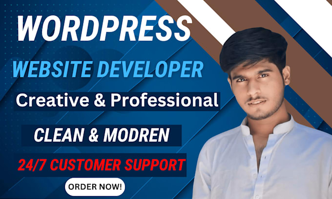 Gig Preview - Build professional wordpress website design and ecommerce website