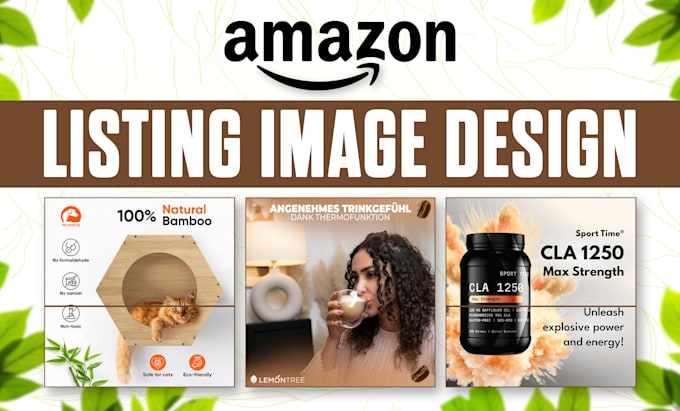 Gig Preview - Do amazon listing images design, amazon a plus content and product photo editing